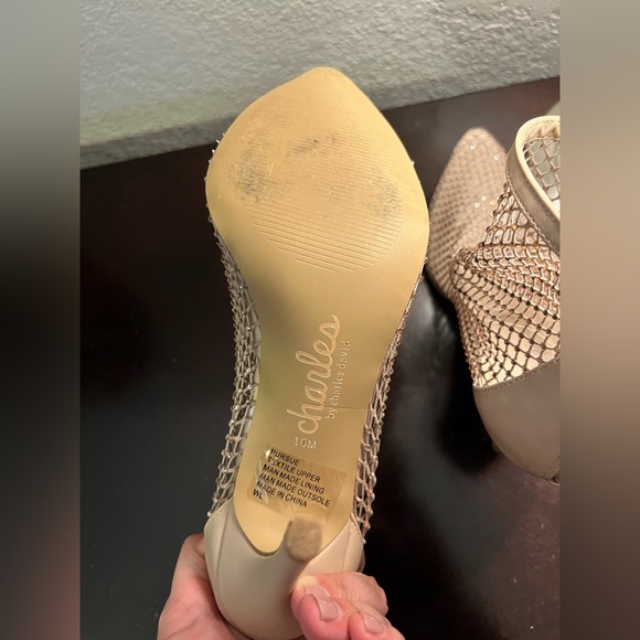 Sexy Crystal mesh booty heels, size 10. - Picture 4 of 8